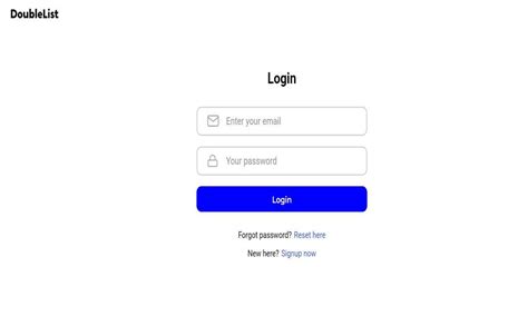 doublelist login page|doublelist login